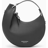 Emporio Armani Kadın Çıkarılabilir Omuz Askılı Dokulu Deri Yüzeyli Mini Siyah Omuz Çantası EW005671 AF29459-UC001