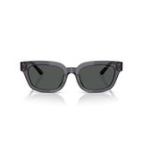Emporio Armani Kadın EA4233U Evrensel Fit Kare Güneş Gözlüğü, Şeffaf Gri/Koyu Gri, 53 mm