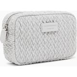 Emporio Armani Kadın Kabartma Desenli Zincir Omuz Askılı Gri Omuz Çantası EW001924 AF19228-U8028
