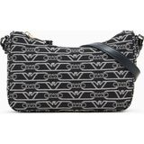 Emporio Armani Kadın Kartal Logo Işlemeli Çapraz Omuz Askılı Siyah Omuz Çantası EW001892 AF19711-FC145