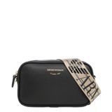 Emporio Armani kadın Myea crossbody çanta siyah - gümüş, Siyah - Gümüş, One Size