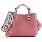 Emporio Armani Kadın Pembe Omuz Çantası Poliüretan Logolu Rahat Tasarım Y3D176 YFO5E-80654