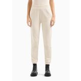 Emporio Armani Kadın Rhinestone Script Logo Jogger Pantolon, Tozlu Zemin, S