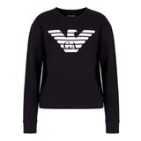 Emporio Armani Kadın Sweatshirt, Bisiklet Yaka, Siyah, M Beden