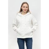 Emporio Armani Kapüşonlu Sweatshirt, S, 973819, Beyaz, kadın