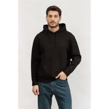Emporio Armani Kapüşonlu Sweatshirt Siyah, 2XL, EM001402AF10013, BLACK + EMB ALLOVER EAGLE, erkek