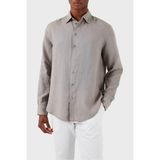 Emporio Armani Keten Regular Fit Gömlek Erkek Gömlek E31SM0 010F1 114 - Gri