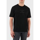 Emporio Armani Logo Baskılı Pamuklu Regular Fit Bisiklet Yaka T Shirt Erkek T SHİRT EM000780 AF12926 UC001 - Siyah - 2XL