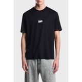 Emporio Armani Logolu % 100 Pamuk Bisiklet Yaka T Shirt Erkek T Shirt EM007040 AF10017 UB118 - 2XL - Lacivert