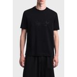 Emporio Armani Logolu % 100 Pamuk Regular Fit Bisiklet Yaka T Shirt Erkek T Shirt EM006809 AF13715 UC001 - XL - Siyah