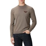 Emporio Armani Logolu% 100 Yün Regular Fit Bisiklet Yaka Kazak Erkek KAZAK EM002419 AF14158 U6189