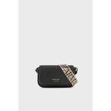 Emporio Armani Logolu Ayarlabilir Askılı Çanta Bayan Çanta EW000538 AF12103 MC032 - Siyah - Gümüş
