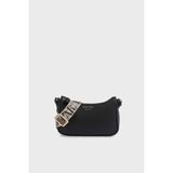 Emporio Armani Logolu Ayarlanabilir Askılı Çanta Bayan Çanta EW000539 AF12103 MC032 - Siyah - Gümüş