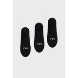 Emporio Armani Logolu Babet 3 Pack Çorap Erkek Çorap EM000548 AF26377 UC001 - S - M - Siyah