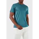 Emporio Armani Logolu Bisiklet Yaka Pamuk Karışımlı Regular Erkek T Shirt 8N1Td8 1Juvz 0779 - Petrol