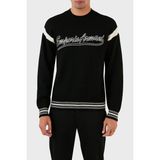 Emporio Armani Logolu Bisiklet Yaka Regular Fit Yünlü Triko Kazak Erkek Kazak 6R1MXA 1mfuz 0999 - Siyah - 2XL