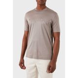 Emporio Armani Logolu Bisiklet Yaka Relaxed Erkek T Shirt 3D1Ta2 1Juvz 06H3 - Kahve - 2XL