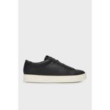 Emporio Armani Logolu Deri Sneaker Ayakkabı Erkek Ayakkabı EM004783 AF20004 UC001 - Siyah