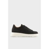 Emporio Armani Logolu Hakiki Deri Kalın Taban Sneaker Ayakkabı Erkek AYAKKABI EM003663 AF19998 UC001