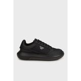 Emporio Armani Logolu Kalın Taban Sneaker Ayakkabı Erkek Ayakkabı EM003666 AF19532 MC105 - Siyah