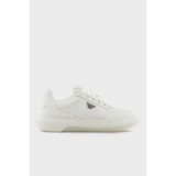 Emporio Armani Logolu Kalın Taban Sneaker Ayakkabı Erkek Ayakkabı X4X633 XR325 M801 - Beyaz