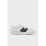 Emporio Armani Logolu Kalın Tabanlı Sneaker Ayakkabı Erkek Ayakkabı X4X570 XN840 T849 - Beyaz - Lacivert