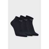 Emporio Armani Logolu Pamuklu 3 Pack Çorap Erkek Çorap EM000550 AF14446 MB082 - S - M - Mavi