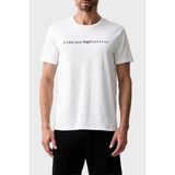 Emporio Armani Logolu Pamuklu Regular Fit Bisiklet Yaka T Shirt Erkek T Shirt EM000377 AF25030 U0002 - XL - Beyaz