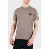 Emporio Armani Logolu Pamuklu Regular Fit Bisiklet Yaka T Shirt Erkek T Shirt EM002832 AF12955 U6189 - Kahve