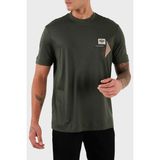 Emporio Armani Logolu Pamuklu Regular Fit Bisiklet Yaka T Shirt Erkek T Shirt EM002959 AF18312 U8120 - Haki