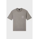 Emporio Armani Logolu Pamuklu Regular Fit Bisiklet Yaka T Shirt Erkek T Shirt EM005247 AF13715 U8049 - Gri - XL