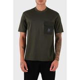 Emporio Armani Logolu Pamuklu Regular Fit Göğüs Cepli T Shirt Erkek T Shirt EM002978 AF10761 U8120 - Koyu Haki