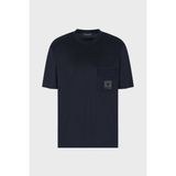 Emporio Armani Logolu Pamuklu Regular Fit Tek Göğüs Cepli T Shirt Erkek T Shirt EM002978 AF10761 UB118 - Lacivert - XL