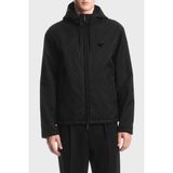 Emporio Armani Logolu Relaxed Fit Kapüşonlu Suya Dayanıklı Ceket Erkek Ceket EM006736 AF29202 FC368 - 52 - Siyah