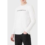 Emporio Armani Logolu Slim Fit Bisiklet Yaka Uzun Kollu Pamuklu T Shirt Erkek T Shirt 8N1TN8 1jpzz 0146 - Beyaz - XL