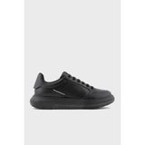 Emporio Armani Logolu Sneaker Ayakkabı Erkek Ayakkabı EM003666 AF18226 UC001 - Siyah