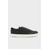 Emporio Armani Logolu Sneaker Ayakkabı Erkek Ayakkabı EM004782 AF23199 MC406 - Siyah