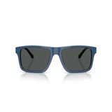 Emporio Armani Mens Ea4232 Kare Güneş Gözlüğü, Yanardöner Mavi/Duman, 57 mm