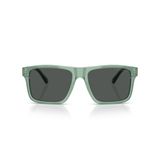 Emporio Armani Mens Ea4232 Kare Güneş Gözlüğü, Yanardöner Yeşil/Duman, 57 mm