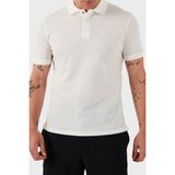Emporio Armani Pamuk Gizli Düğmeli Polo Yaka T Shirt Erkek Polo Yaka T Shirt EM000850 AF12955 U0003 - Beyaz - XL