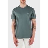 Emporio Armani Pamuk Karışımlı Regular Fit Bisiklet Yaka Logolu T Shirt Erkek T Shirt 8N1TD8 1juvz U9083 - Yeşil - XL