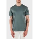 Emporio Armani Pamuk Karışımlı Regular Fit Bisiklet Yaka Logolu T Shirt Erkek T SHİRT 8N1TD8 1JUVZ U9083