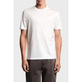 Emporio Armani Pamuk Karışımlı Regular Fit Bisiklet Yaka Logolu T Shirt Erkek T Shirt EM003137 AF10761 U0003 - 3XL - Beyaz