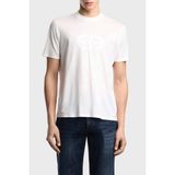 Emporio Armani Pamuk Karışımlı Regular Fit Bisiklet Yaka T Shirt Erkek T Shirt EM004581 AF10017 U0003 - Beyaz