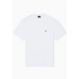 Emporio Armani Pamuk Karışımlı Regular Fit Logolu Bisiklet Yaka T Shirt Erkek T SHİRT EM004592 AF13747 U0003