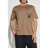 Emporio Armani Pamuk Karışımlı Regular Fit Logolu Cep Detaylı T Shirt Erkek T SHİRT EM002978 AF10761 U6189