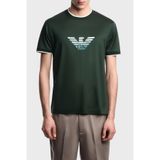 Emporio Armani Pamuk Karışımlı Slim Fit Bisiklet Yaka T Shirt Erkek T SHİRT EM005271 AF10017 U7263