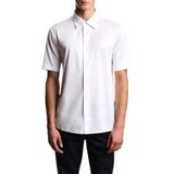 Emporio Armani Pamuk Karışımlı Slim Fit Logolu Kısa Kollu Gömlek Erkek GÖMLEK EM004603 AF10017 U0003