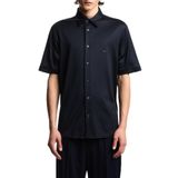 Emporio Armani Pamuk Karışımlı Slim Fit Logolu Kısa Kollu Gömlek Erkek GÖMLEK EM004603 AF10017 UB118
