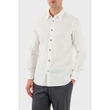 Emporio Armani Pamuk Regular Fit Düğmeli Uzun Kollu Gömlek Erkek Gömlek EM001537 AF14341 F0093 - Beyaz